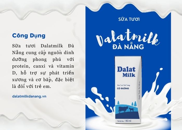 Lợi ích của sữa thanh trùng Dalatmilk Đà Nẵng