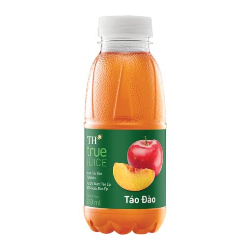 Nước táo đào tự nhiên TH TRUE JUICE 350ML