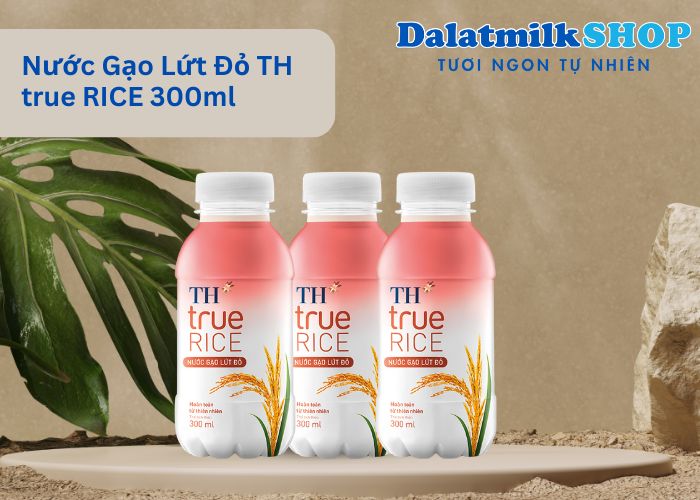 Nước Gạo Lứt Đỏ TH true RICE 300ml - Dalatmilk Đà Nẵng