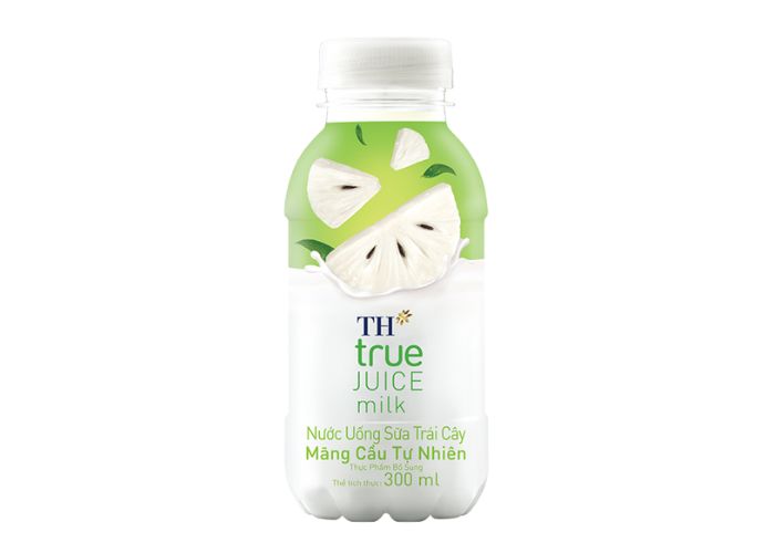 Nuoc Uong Sua Trai Cay Mang Cau TH true JUICE milk