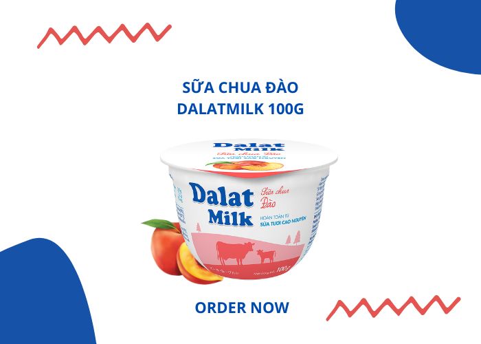 Sữa Chua Đào Dalatmilk 100G - Dalatmilk Shop Đà nẵng