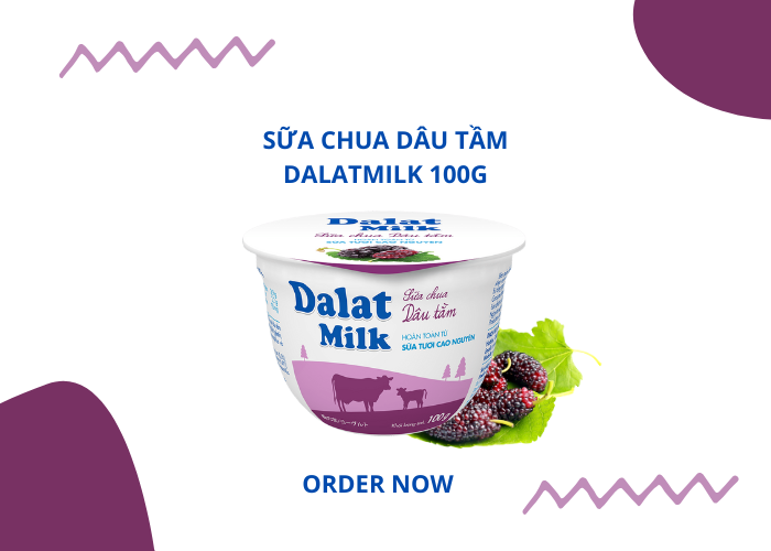 Sữa Chua Dâu Tầm Dalatmilk 100G