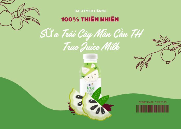 Sữa Trái Cây Mẫn Cầu TH True Juice Milk