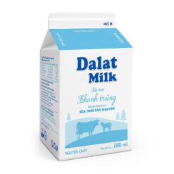 Sữa Tươi Thanh Trùng Dalatmilk Nguyên Chất 180ML