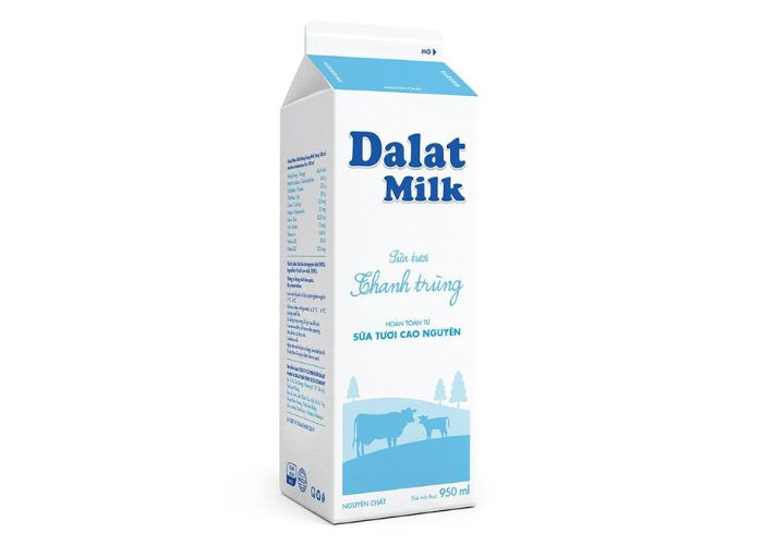 Sữa Tươi Thanh Trùng Dalatmilk Nguyên Chất Đà Nẵng