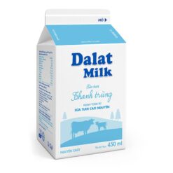 Sữa Tươi Thanh Trùng Nguyên Chất Dalatmilk 450ML - Dalatmilk Đà Nẵng