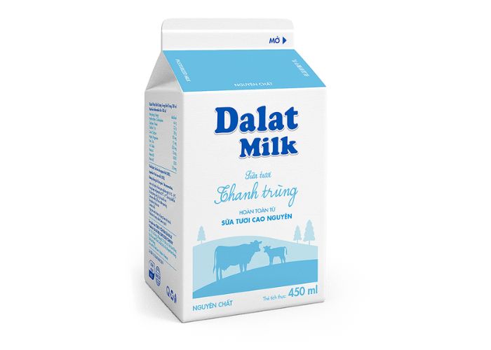 Sữa Tươi Thanh Trùng Nguyên Chất Dalatmilk