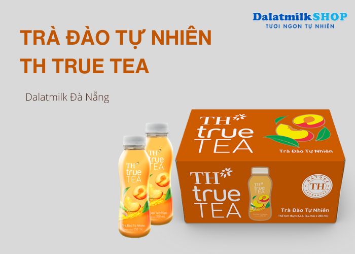 TRÀ ĐÀO TỰ NHIÊN TH TRUE TEA 350MLx24