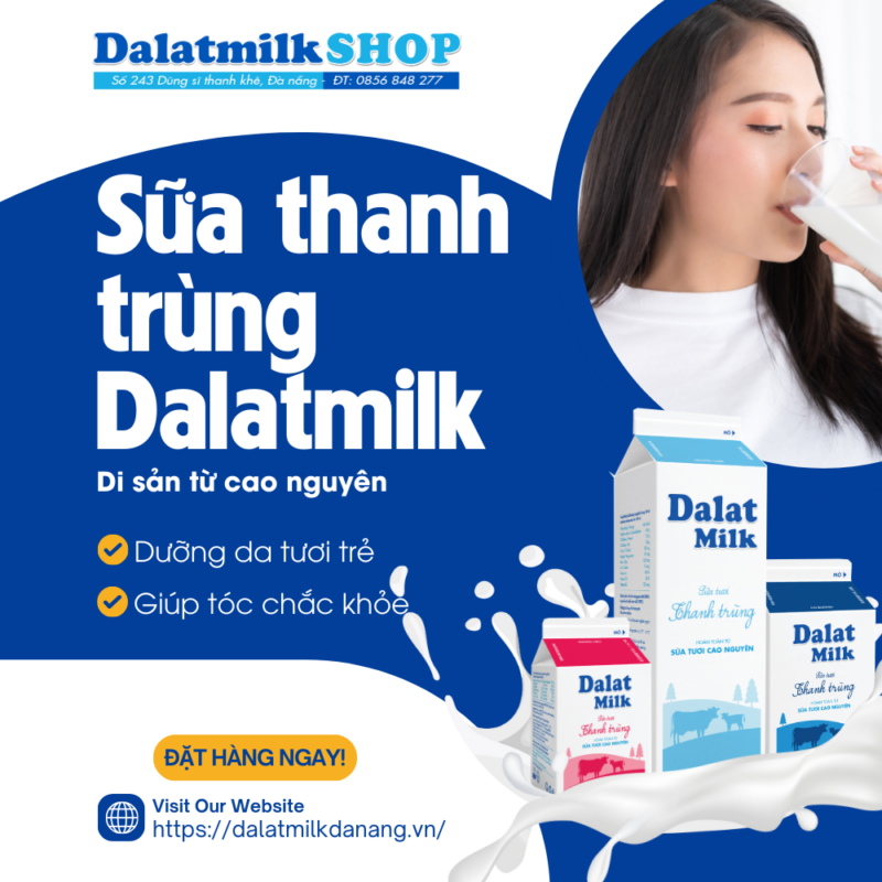 Lợi ích sữa thanh trùng dalatmilk với sắc đẹp