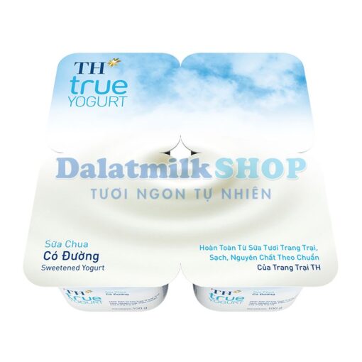 Sữa Chua Ăn Có Đường Th True Yogurt 100G - Dalatmilk Đà Nẵng