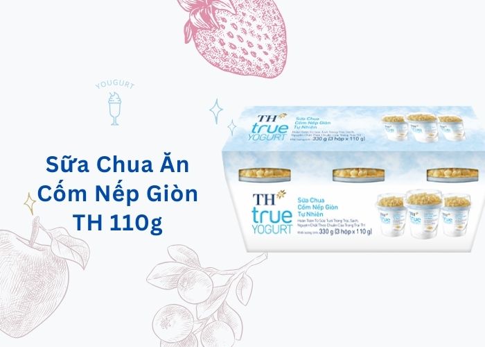 Sữa Chua Ăn Cốm Nếp Giòn TH 110g