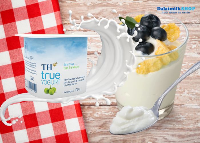 Sữa Chua Ăn Dừa Th True Yogurt 100G