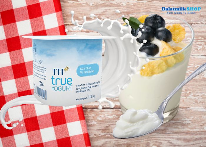 Sữa Chua Ăn Vị Tự Nhiên TH True Yogurt 100G