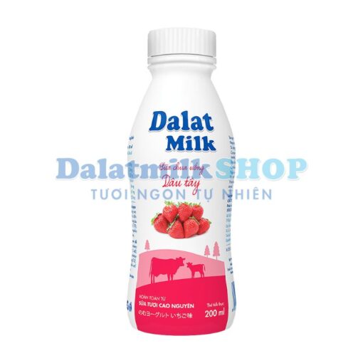 Sữa Chua Uống Dâu Tây Dalatmilk 200ML