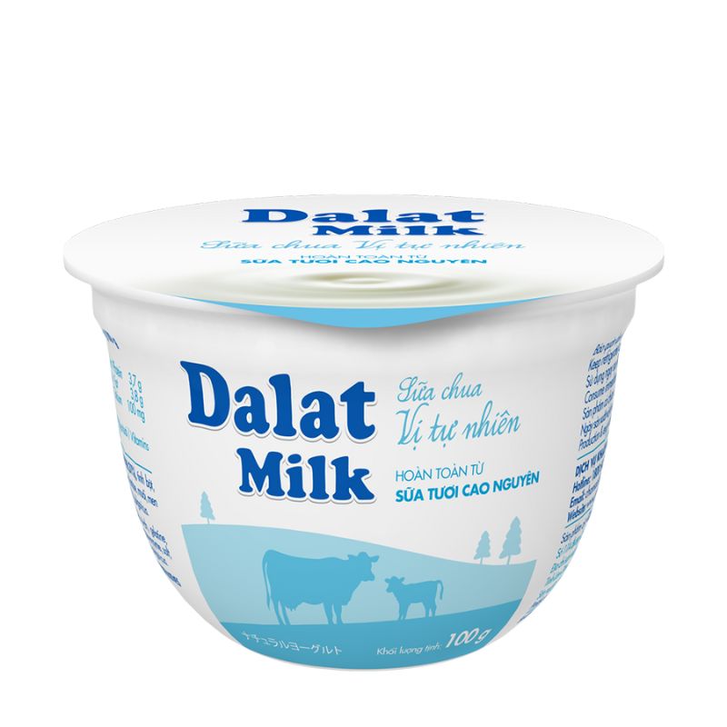 Sữa Chua Vị Tự Nhiên Dalatmilk 100G