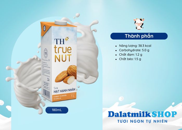 Sữa Hạt Hạnh Nhân TH True NUT 1L - Dalatmilk Đà Nẵng