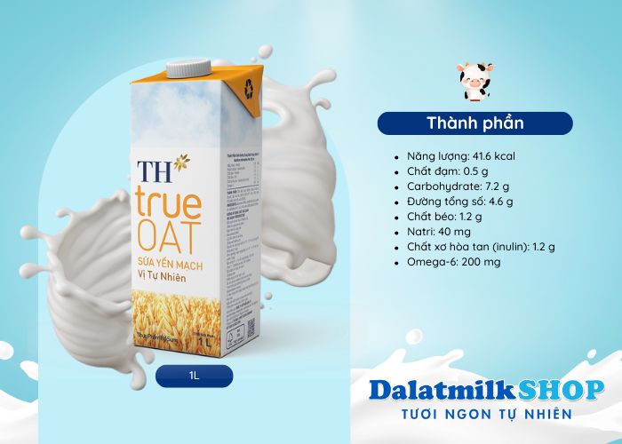 Sữa Hạt Ốc Chó TH True NUT 180ML - Dalatmilk Đà Nẵng