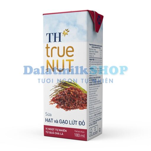 Sữa Hạt Và Gạo Lứt Đỏ TH True NUT 180ML