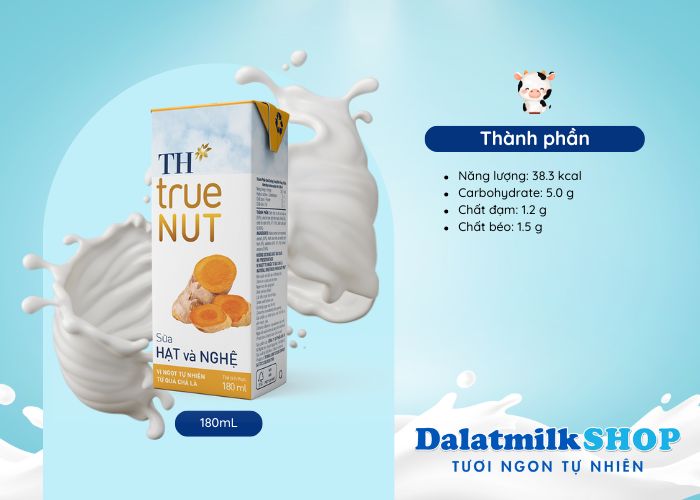 Sữa Hạt Và Nghệ TH True NUT 180mL