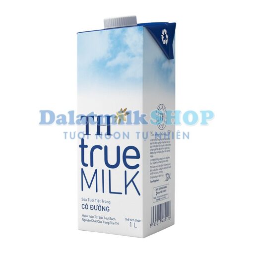 Sữa Tươi Tiệt Trùng Có Đường TH True Milk 1L - Dalatmilk Đà Nẵng