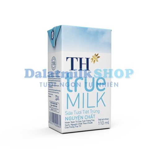 Sữa Tươi Tiệt Trùng Nguyên Chất TH TRue Milk 110ML - Dalatmilk Đà Nẵng