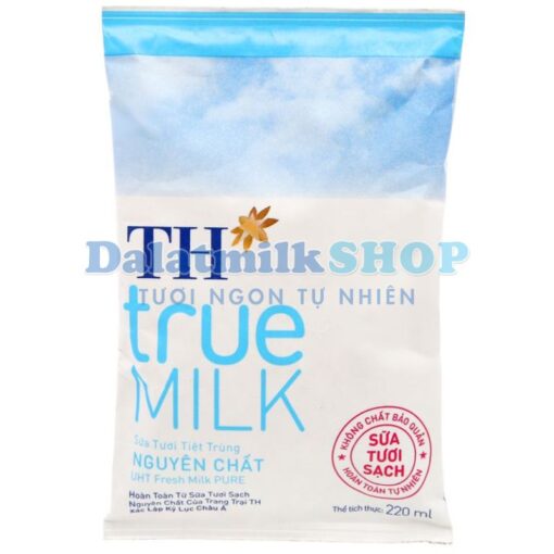 Sữa Tươi Tiệt Trùng Nguyên Chất TH True Milk 220ML