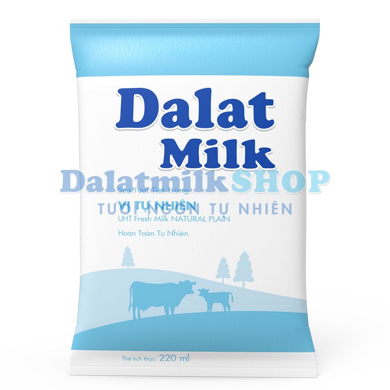 Sữa Tươi Tiệt Trùng Vị Tự Nhiên Dalatmilk 220ML